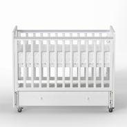 Antemi Кровать Classic Sleep 120х60 ящик+универсальный маятник цвет: Белый арт. НИК 22б