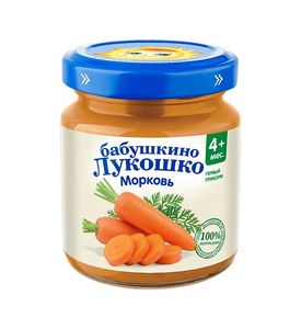 Бабушкино Лукошко. Пюре морковь 100г