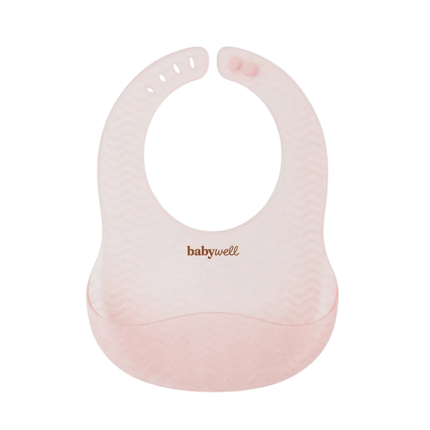 Babywell Сверхлегкий силиконовый нагрудник в защитном чехле, Светло Розовый Babywell Сверхлегкий силиконовый нагрудник в защитном чехле, Светло Розовый