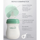 Babywell Бутылочка из стекла с покрытием из силикона, ментоловый 160 мл. 27041