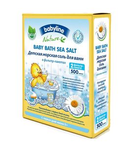Детская морская соль Babyline для ванн, с ромашкой, 500гр