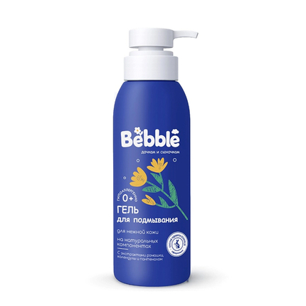 Bebble Гель для подмывания, с экстрактами ромашки, календулы и пантенолом Bebble Гель для подмывания, с экстрактами ромашки, календулы и пантенолом