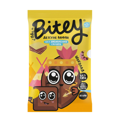 TAKE A BITEY Вафли Шоколад с 3 лет 35г TAKE A BITEY Вафли Шоколад с 3 лет 35г