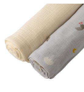BUBA KIDS Пелёнки муслиновые , 2 шт., Горный орёл/ сливочный, 75х115 BKMUSSW58 BUBA KIDS Пелёнки муслиновые , 2 шт., Горный орёл/ сливочный, 75х115 BKMUSSW58