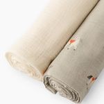 BUBA KIDS Пелёнки муслиновые, 2 шт., Кабардинские лошадки/ сливочный, 75х115 BUBA KIDS Пелёнки муслиновые, 2 шт., Кабардинские лошадки/ сливочный, 75х115