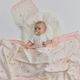 BUBA KIDS Пелёнки фланелевые, 3 шт., Песня Севера/Пудра/Сливочный, 95х115 BKFLSW8