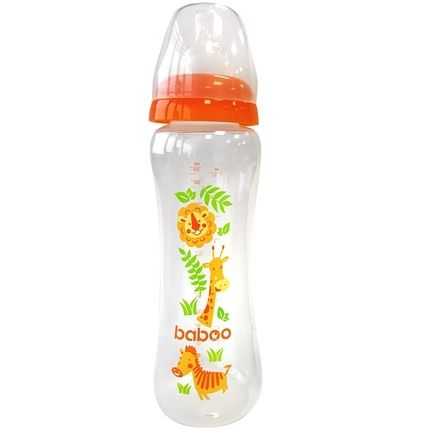 Бутылочка для кормления Baboo с узким горлышком 330мл, коллекция Safari 3-009