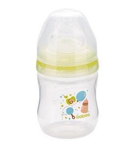 Бутылочка для кормления Baboo с широким горлышком 130мл, коллекция Baby Shower 3-103