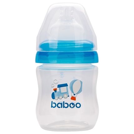 Бутылочка для кормления Baboo с широким горлышком 130мл, коллекция Transport 3-102