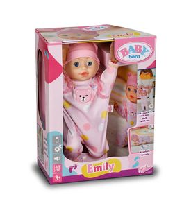 БЕБИ борн 68488 Интерактивная ползающая кукла Эмили 43 см.
