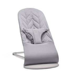 BabyBjorn КРЕСЛО-ШЕЗЛОНГ Bliss Cotton Petal quilt/ Light grey 0062.24