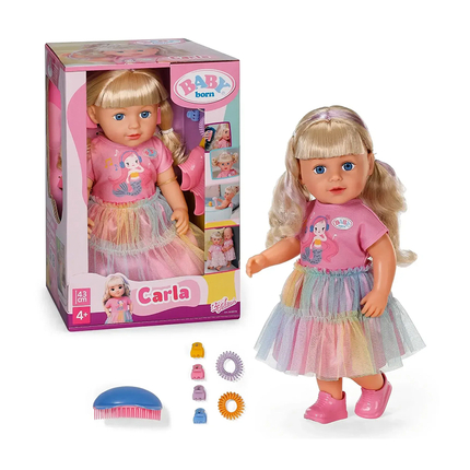 БЕБИ борн 68490 Интерактивная кукла Сестричка Карла 43 см.