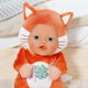 БЕБИ борн 68487 Кукла для малышей Лисёнок 26 см.