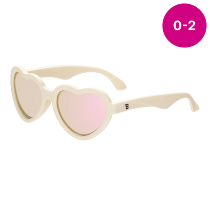 Babiators Polarized Hearts Очки Сладкие сливки, размер 0-2. P-HRT502-S