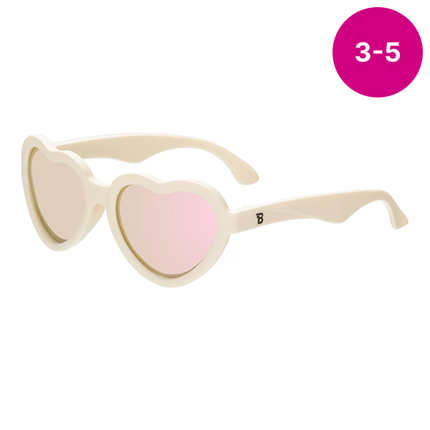 Babiators Polarized Hearts Очки Сладкие сливки, размер 3-5. P-HRT502-M