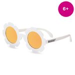 Babiators Blue series Polarized Flower. Ромашка (The Daisy). Белые. Золотые линзы. (6+).BLU-042