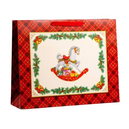 Пакет подарочный Новый год 50х40 см