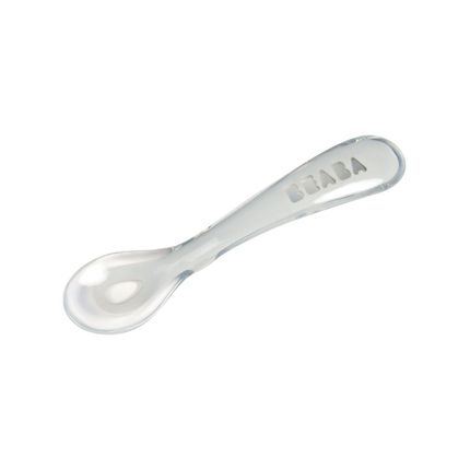 Beaba эргономическая ложка 2ND AGE SILICONE SPOON L MIST 913466