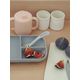 Beaba 913527 Набор посуды: тарелка, ложка, поильник COFFRET APPRENTISS SILIC PINK