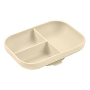 Beaba 913614 Тарелка силиконовая трехсекционная с присоской  CLAY