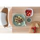 Beaba 913592 Набор посуды: 2 тарелки, стакан, ложка, силикон. VERT SAUGE COFFRET REPAS SILIC VERT SA