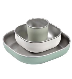 Beaba 913583 Набор посуды SAGE GREEN COFFRET REPAS INOX SAGE GREEN