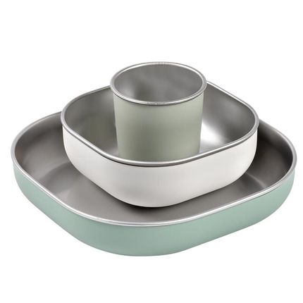 Beaba 913583 Набор посуды SAGE GREEN COFFRET REPAS INOX SAGE GREEN