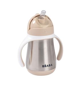 Beaba 913633 Поильник термос 250 мл. CLAY ST STEEL STRAW CUP 250 ML CLAY