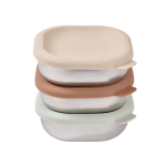 Beaba  Набор из 3 контейнеров для ланча, из нержавеющей стали, с крышкой из силикона. 914030