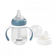 Beaba Поильник 210 ml 2 IN 1 LEARNING CUP WINDY BLUE 913477