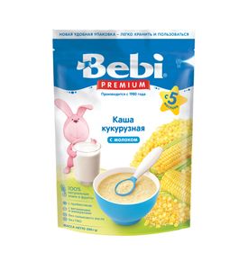 BEBI Каша молочная Кукурузная, 200гр Пауч