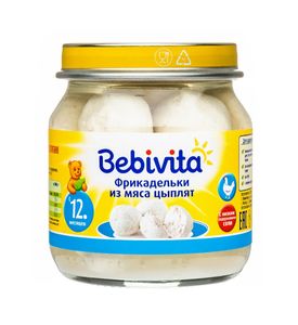 Bebivita 1876RU Фрикадельки из мяса цыплят, 100г.