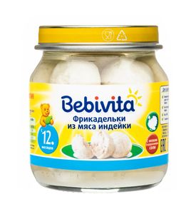 Bebivita 1877RU Фрикадельки из мяса индейки, 100г.