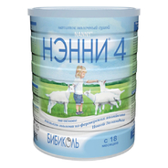 НЭННИ 4 с пребиотиками адаптированная  сухая молочная смесь с 18 месяцев 800гр.