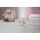 Philips Avent SCF085/15 Пустышка силиконовая Ultra Air декор песочная/серая, 0-6 мес, (уп. 2 шт.)