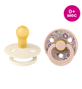 BIBS Набор пустышек латексных Liberty Colour, 2 шт. - Eloise - Blush, 0+ мес. 11011102 BIBS Набор пустышек латексных Liberty Colour, 2 шт. - Eloise - Blush, 0+ мес. 11011102