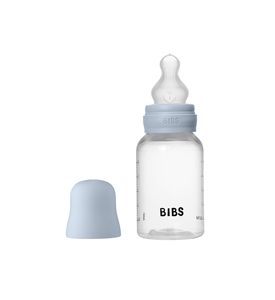 BIBS - Baby Blue, Бутылочка с силиконовой соской, медленный поток 150 мл. 05348
