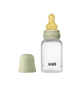 BIBS - Sage, Бутылочка с латексной соской, медленный поток 150 мл. 05341