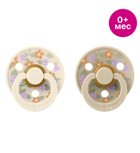 BIBS Набор пустышек латексных Liberty Colour, 2 шт. - Strawberries - Ivory Mix, 0+ мес. 11019102 BIBS Набор пустышек латексных Liberty Colour, 2 шт. - Strawberries - Ivory Mix, 0+ мес. 11019102