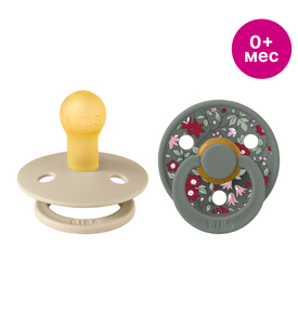 BIBS Набор пустышек латексных Liberty Colour, 2 шт. - Chamomile Lawn - Pine Mix, 0+ мес. 11012104 BIBS Набор пустышек латексных Liberty Colour, 2 шт. - Chamomile Lawn - Pine Mix, 0+ мес. 11012104