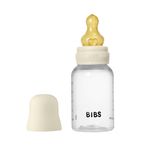 BIBS -  Ivory, 5016216, Бутылочка с латексной соской, медленный поток 150 мл. 05340
