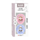 BIBS x Moomin Colour Набор пустышек латексных, 2 шт. Dreaming - Baby Pink/Hush mix, 0+ мес. 11033101