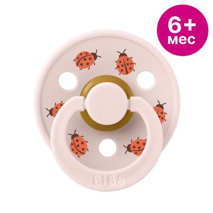 BIBS Studio Colour Пустышка латексная, Ladybug Friends - Petal, 6+ мес