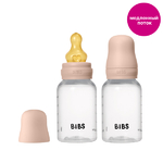 BIBS - Blush,  Набор бутылочек с латексной соской, медленный поток 150 мл 2 шт 5116244