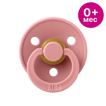 BIBS Colour Anatomical Пустышка латексная, Dusty Pink, 0+ мес.