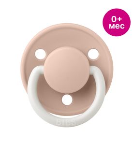BIBS De Lux Glow  Пустышка силиконовая ночная, Blush, 0+ мес. 1010256