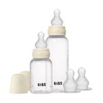BIBS - Ivory, Подарочный набор бутылочек с силиконовой соской, 3 потока 150 и 270 мл. 50181216 BIBS - Ivory, Подарочный набор бутылочек с силиконовой соской, 3 потока 150 и 270 мл. 50181216