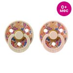 BIBS Набор пустышек латексных Liberty Colour, 2 шт. - Blossom - Blush Mix, 0+ мес. 11021101