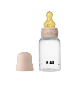 BIBS - Blush,  Бутылочка с латексной соской, медленный поток 150 мл 5016244