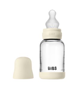 BIBS - Ivory Стеклянная бутылочка с силиконовой соской, медленный поток 120 мл. 50191216